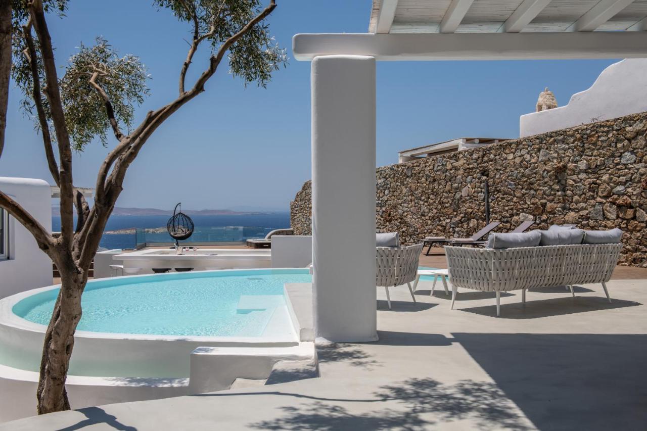 Villa In Mykonos - 6 Bedroom - 1Km From Mykonos Town - Infinity Pool - Sunset View Dış mekan fotoğraf