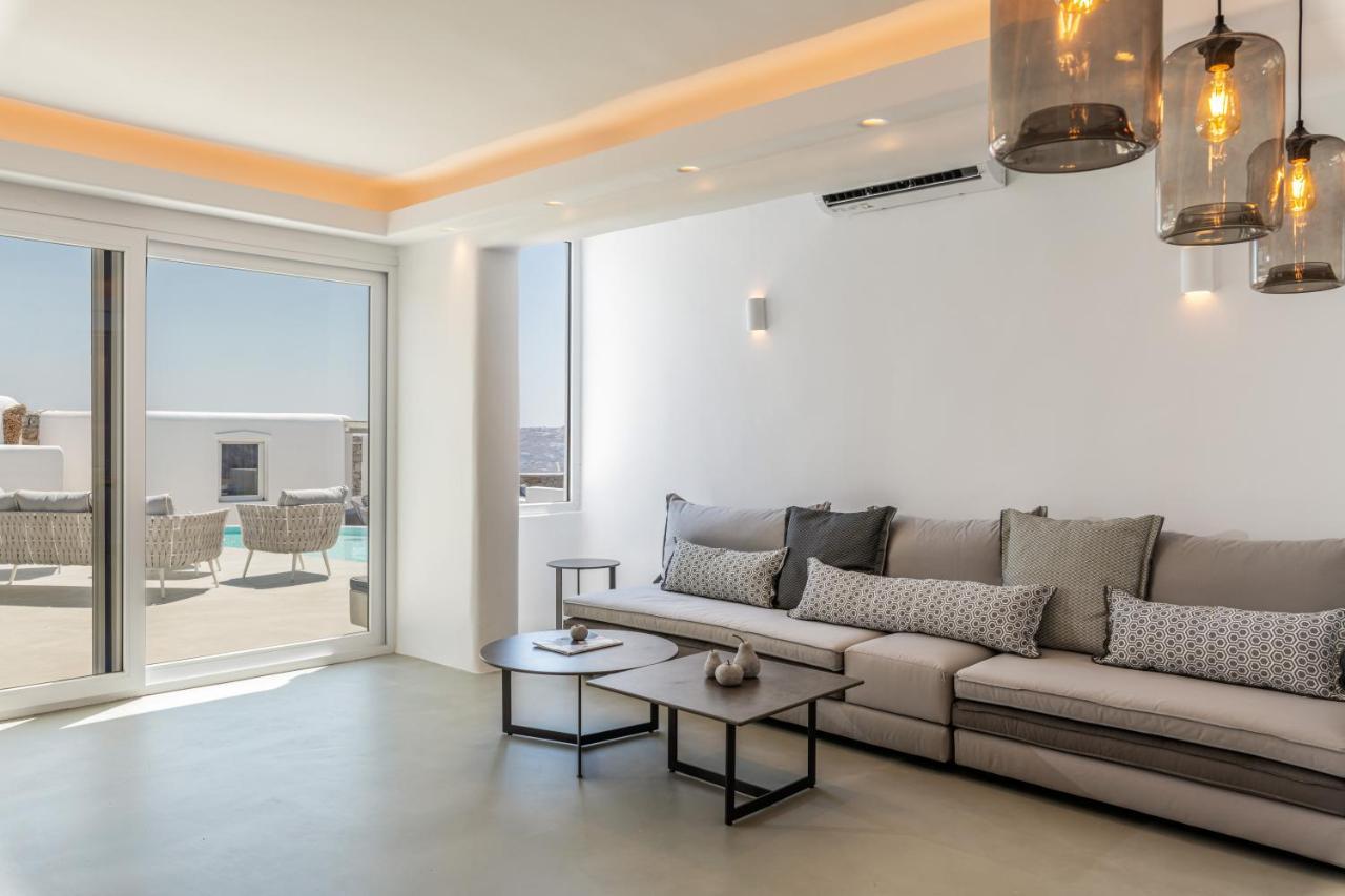 Villa In Mykonos - 6 Bedroom - 1Km From Mykonos Town - Infinity Pool - Sunset View Dış mekan fotoğraf