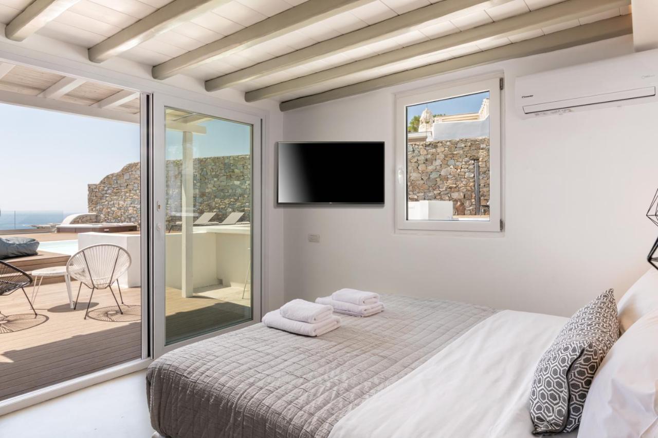 Villa In Mykonos - 6 Bedroom - 1Km From Mykonos Town - Infinity Pool - Sunset View Dış mekan fotoğraf